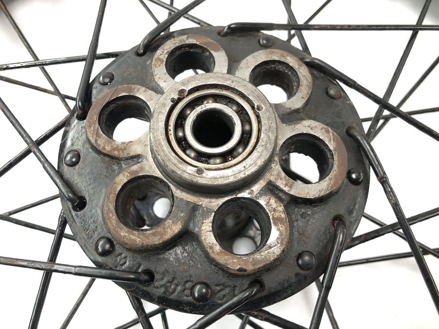DKW NZ 250 [1938] - Rear wheel with spokes and hub
