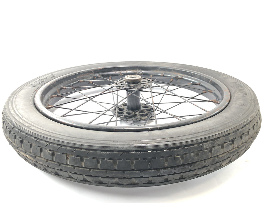 DKW NZ 250 [1938] - Rear wheel with spokes and hub