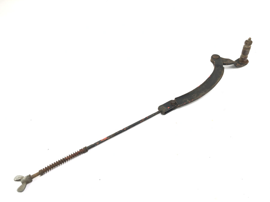 Yamaha XT 500 1U6 [1981] - Brake pedal mount with brake linkage