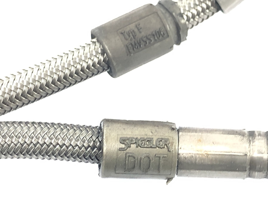 Kawasaki GPZ 1000 RX ZXT00A [1986] - Steel braided brake line front Spiegler