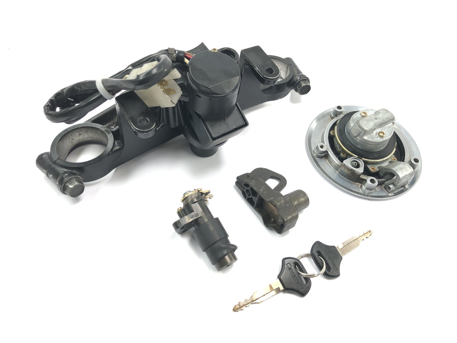 Kawasaki ZRX 1200 S ZRT20A [2001] - Lock set, ignition lock with fork bridge at the top, tank cap, seat lock