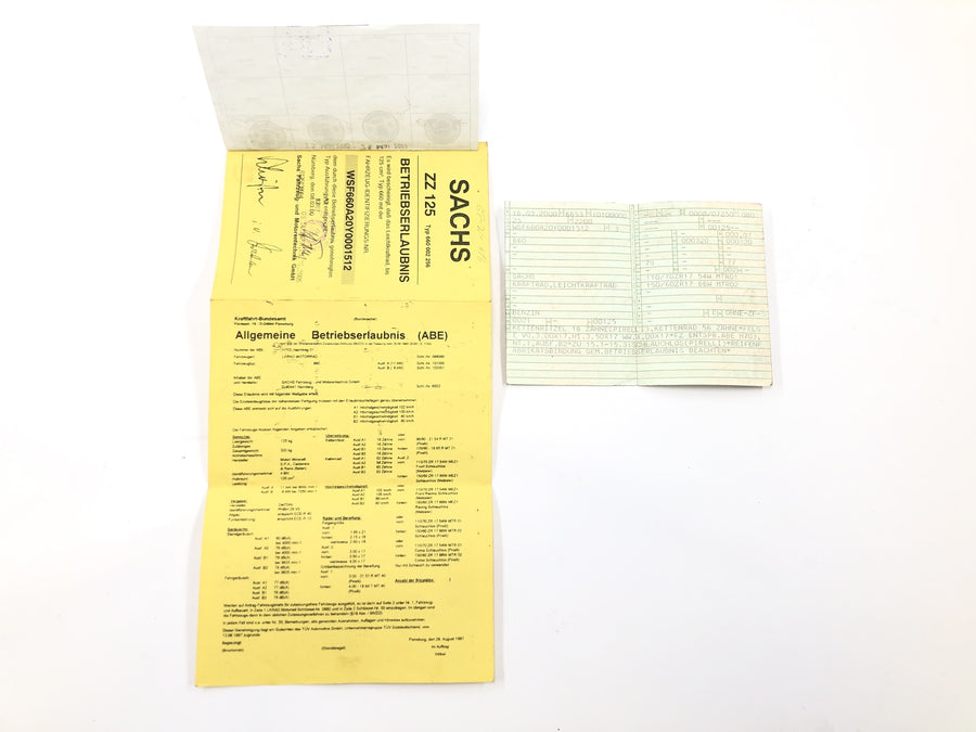 Sachs ZX 125 [2000] - frame with papers