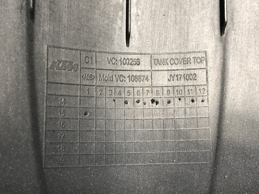 KTM RC 125 [2016] - Tank cover, tank fairing, tank cover, top fairing