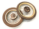 Yamaha XT 500 1U6 [1981] - Wheel set front wheel rear wheel gold-8