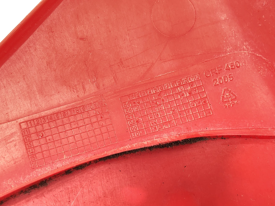 Honda CRF 450 R [2007] - Tankverkleidung rechts Verkleidung Seitenteil Kunststoff Rot