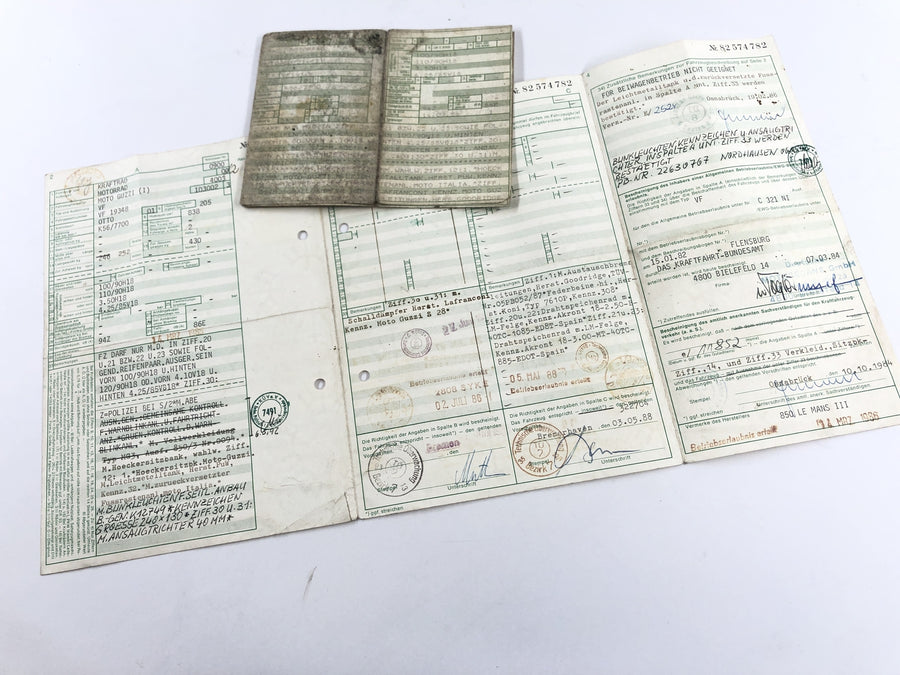 Moto Guzzi 850 Le Mans 3 VF [1986] - frame with papers