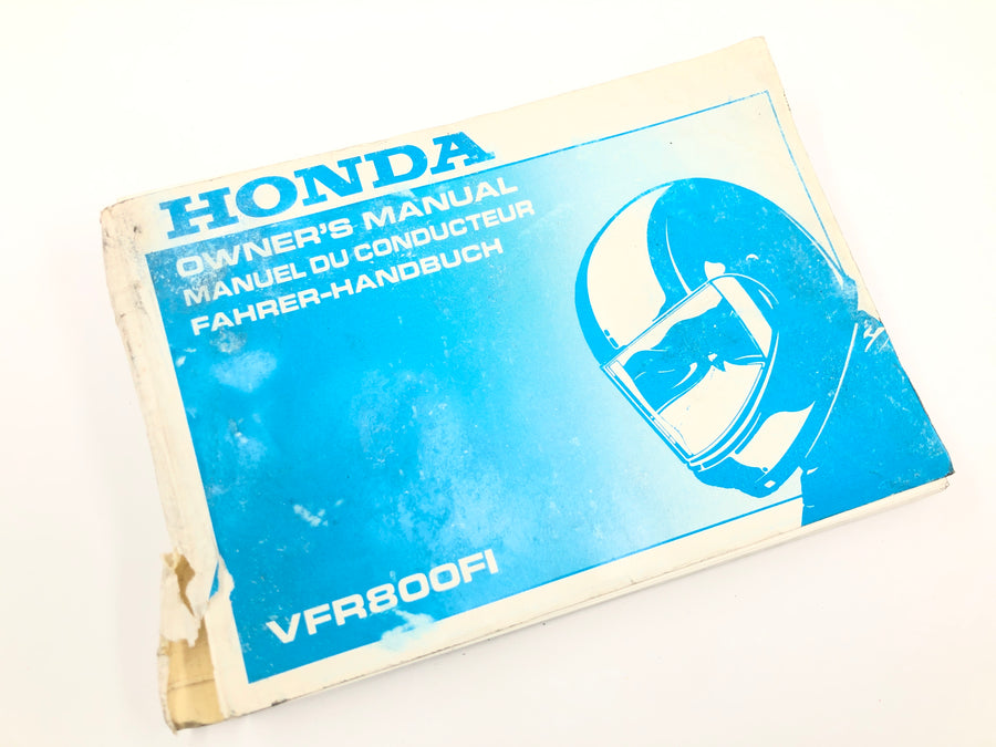 Honda VFR 800 FI RC46 [1999] - Owner's Manual Driver's Manual Owners Manual