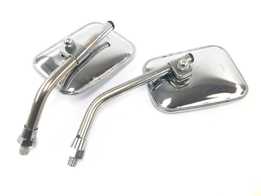 Laverda 1000 [1978] - Rear view mirror pair chrome rectangular Takatsu Japan