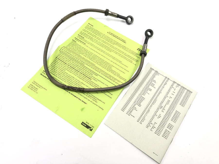 Kawasaki ZX -10 ZXT00B [1990] - Brake line steel flex at the back with ABE