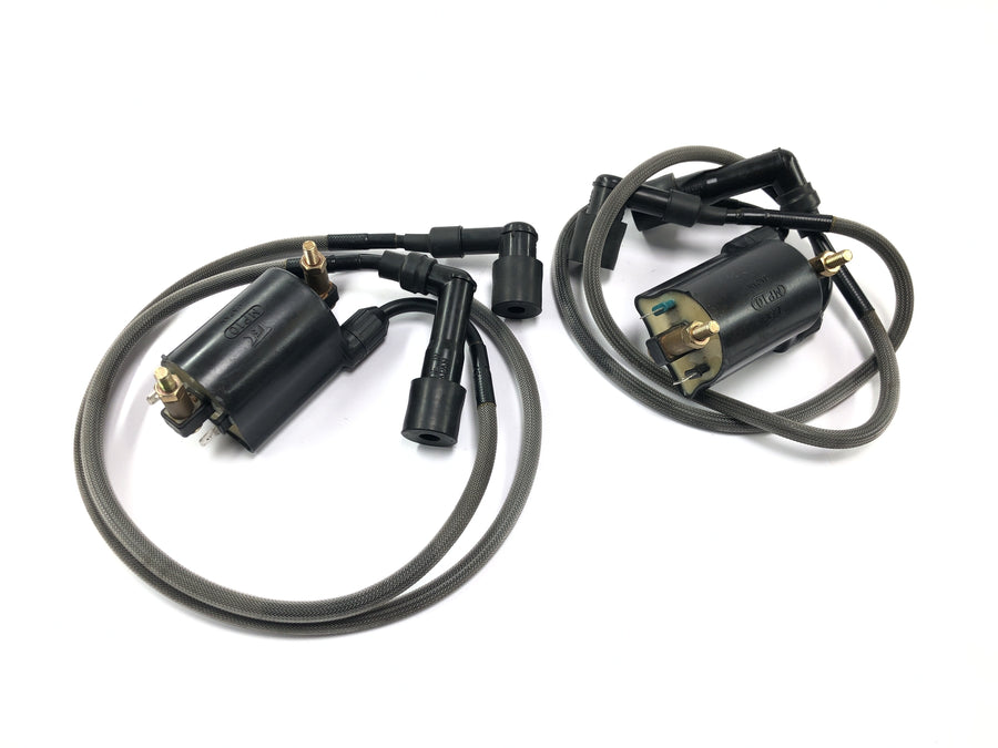 Kawasaki VN 1500 Mean Streak VN50T [2005] - Ignition coil ignition unit ignition coil set with ignition cables and spark plug connectors