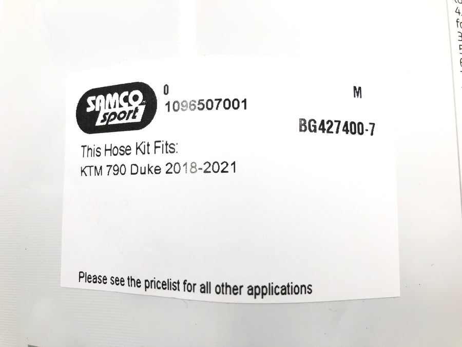 KTM 790 Duke - Kühlerschlauchkit Schwarz Kühwasserschläuche OEM