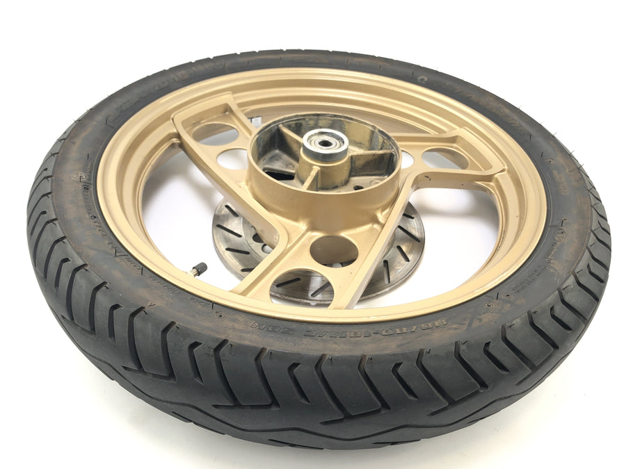 Yamaha RD 350 YPVS 31K [1984] - Rear wheel rim gold with brake disc