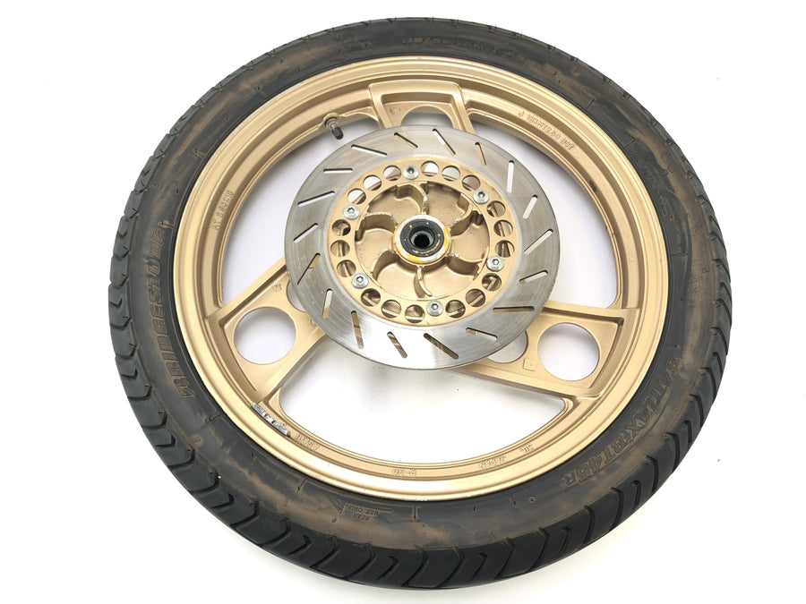 Yamaha RD 350 YPVS 31K [1984] - Rear wheel rim gold with brake disc