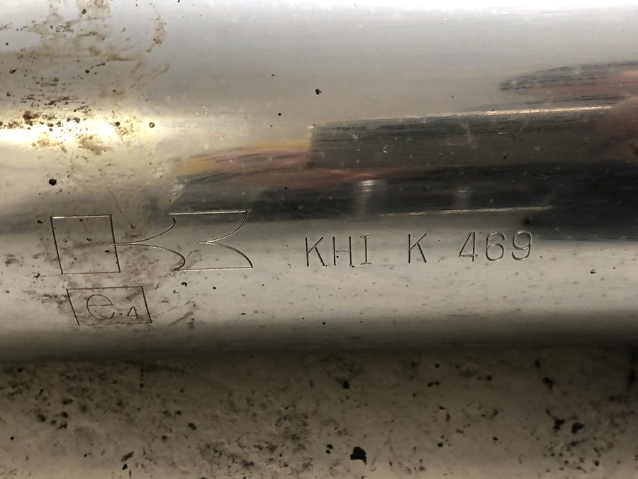 Kawasaki W 650 EJ650A [1999] - Auspuffanlage rechts Auspuffkrümmer Endtopf Schalldämpfer