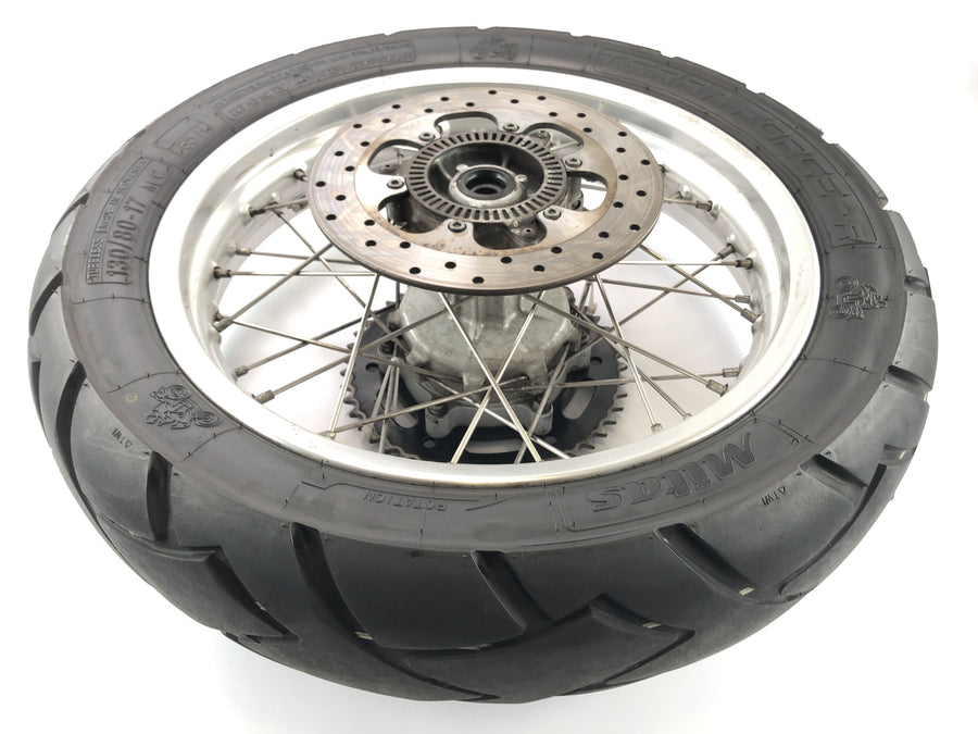BMW F 650 GS R13 [2002] - rear wheel wheel rim with chain wheel and brake disc 3.0x17 "