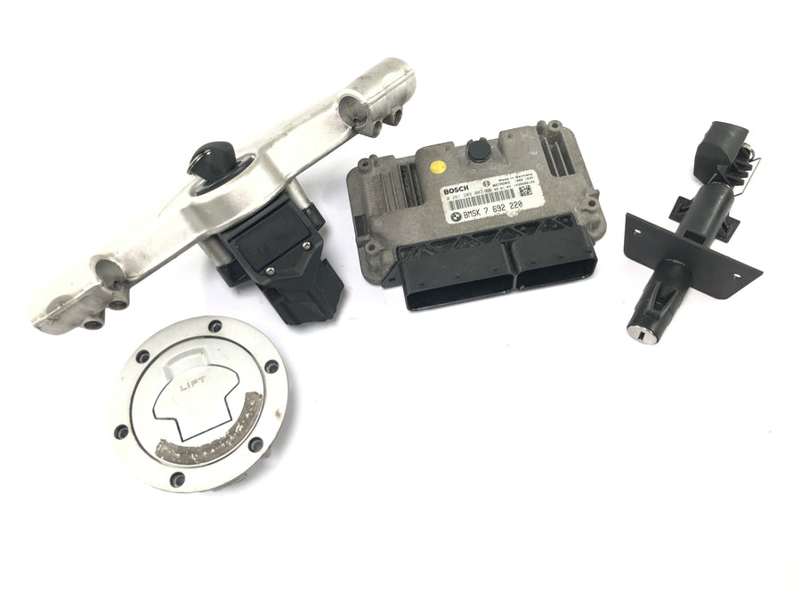 BMW K 1200 S K12S [2005] - Lock set with control unit and fork bridge