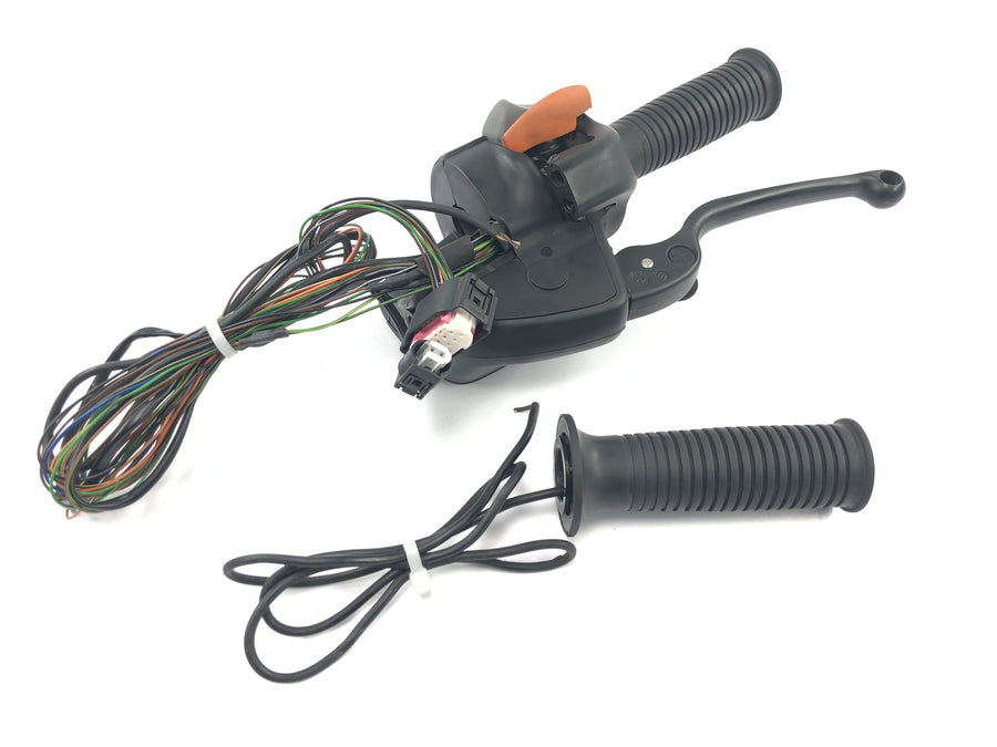 BMW R 1150 RS R22 [2003] - Handlebar fitting, right, throttle grip, handbrake pump, switch unit, heated grip