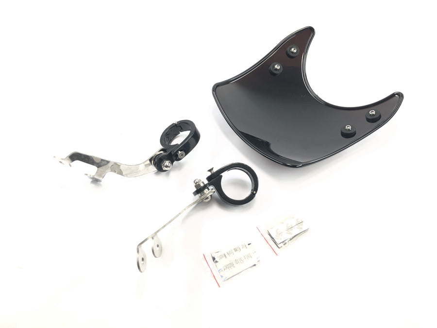 Yamaha XVS 650 4VR [1997] - Windschild Mini-Windschutzscheibe Verkleidungsscheibe mit Halterung