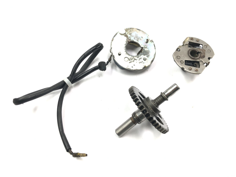 Yamaha XT 500 1U6 [1981] - Ignition contact interrupter centrifugal regulator ignition adjustment