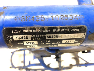 Suzuki DR 350 SK42B [1991] - frame with papers - 0
