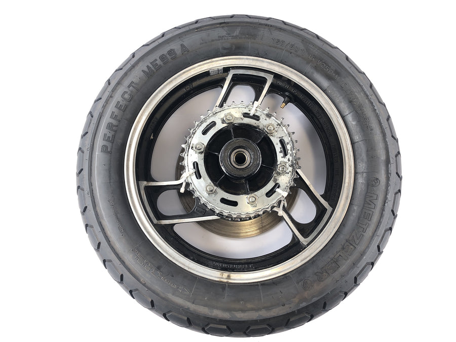 Yamaha FJ 1100 47E [1985] - rear wheel wheel rim with brake disc and chain wheel