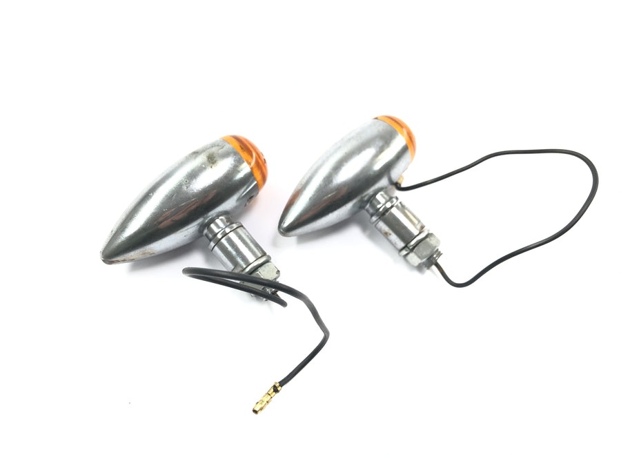 Kawasaki VN 800 VN800A [1996] - Indicator Pair Metal Housing Bullet Rear Indicator Light Set Pair