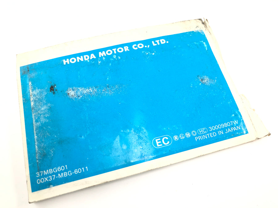 Honda VFR 800 FI RC46 [1999] - Owner's Manual Driver's Manual Owners Manual