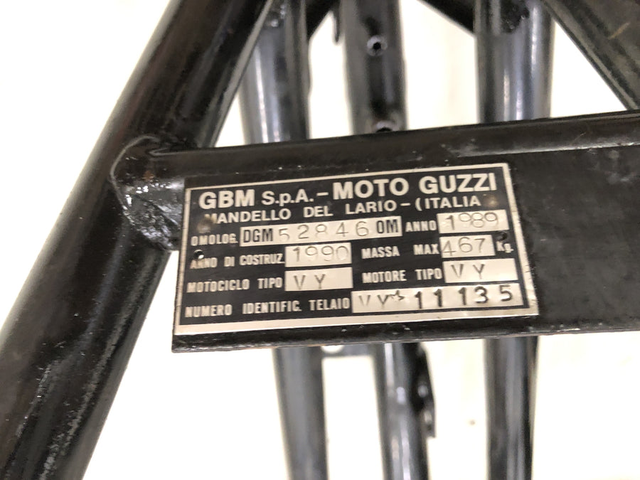 Moto Guzzi California III VY Integrale [1990] - Frame with papers