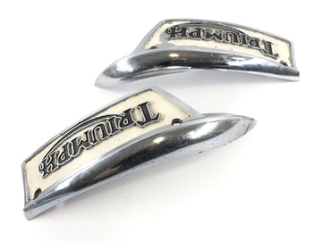 Triumph Bonneville T140V [1976] - Tank emblem tank emblems on the right and left set - 0