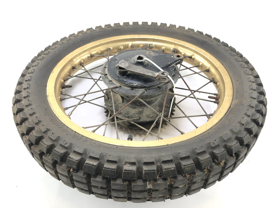 Yamaha XT 500 1U6 [1981] - Wheel set front wheel rear wheel gold