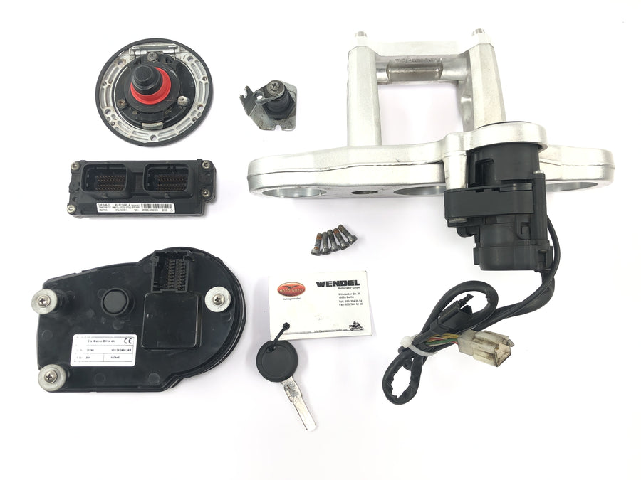Moto Guzzi Stelvio 1200 8V [2016] - Ignition lock with fork bridge at the top immobilizer tank cap lock cockpit 70857 km