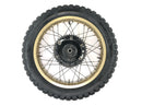 Yamaha XT 500 1U6 [1981] - Rear wheel rim gold spoke wheel 1.85 x 18" with drum brake-2