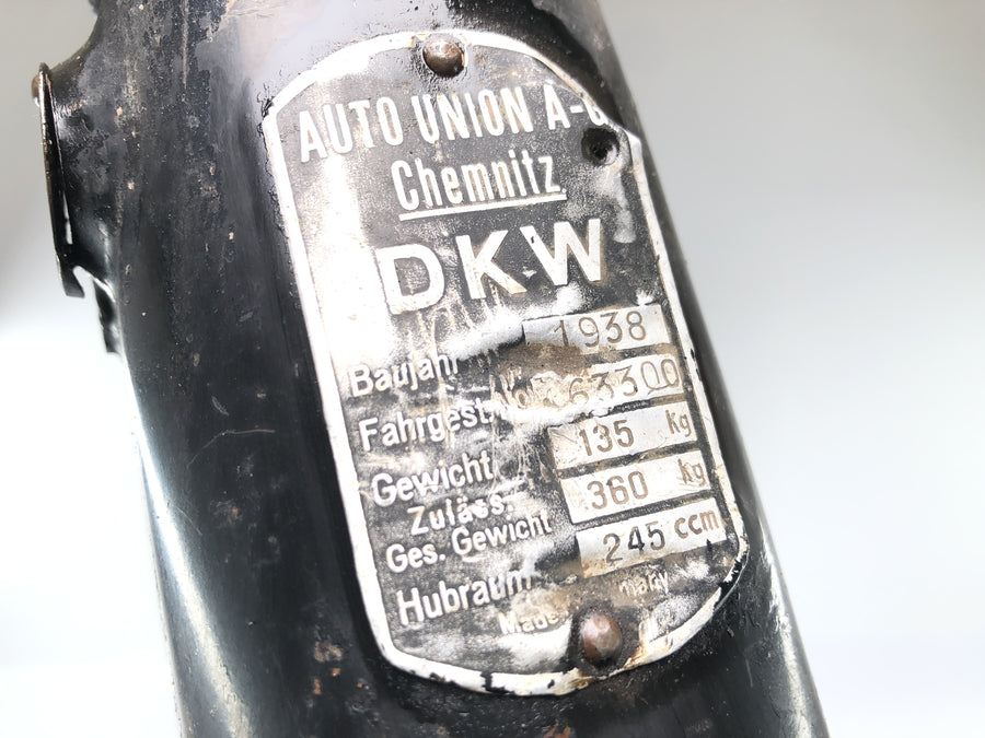 DKW NZ 250 [1938] - frame without papers