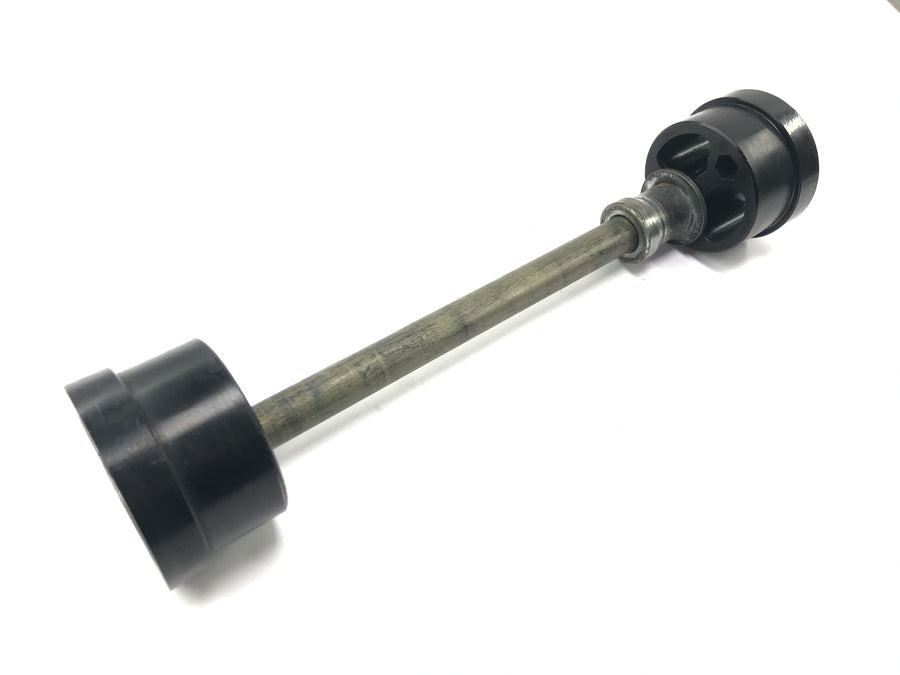 Triumph Tiger 955i 709EN [2003] - Axle with eccentric chain tensioner rear axle