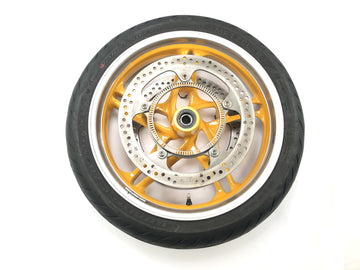 BMW R 1100 S R2S [2000] - Front wheel complete wheel rim 3.50 x 17" brake discs ABS sensor ring - 0