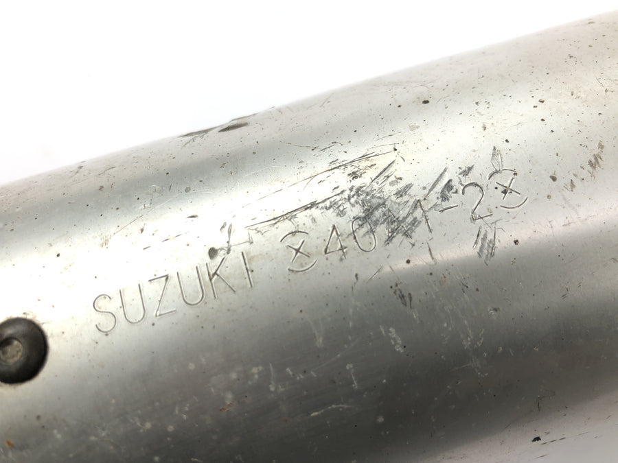 Suzuki RG 250 Gamma GJ21D [1987] - Silencer left exhaust rear silencer with scratch