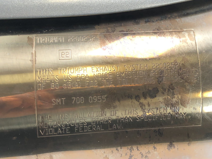 Triumph Tiger 955i 709EN [2003] - Silencer rear silencer exhaust