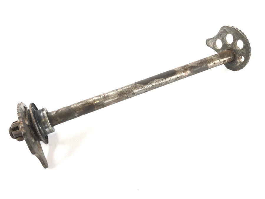 Yamaha XT 600 Zentere 34L [1985] - rear axle with chain tensioner