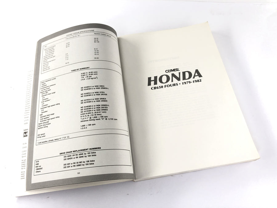 Honda CB 650 RC03 [1981] - Repair Manual English