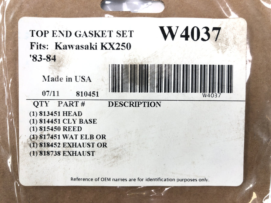 Kawasaki KX 250 [1982] - seal set cylinder cylinder base seal
