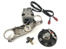 Yamaha YZF 750 R 4HN [1996] - locksmith with fork bridge above ignition lock tank lid and seat lock-5