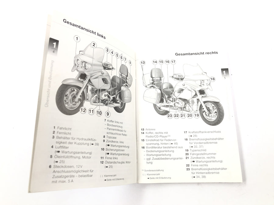 BMW R 1200 CL K30 [2003] - operating instructions