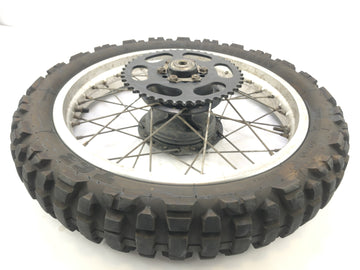 Yamaha XT 350 3YT / 55V [1990] - rear wheel wheel rim with chain wheel at the back