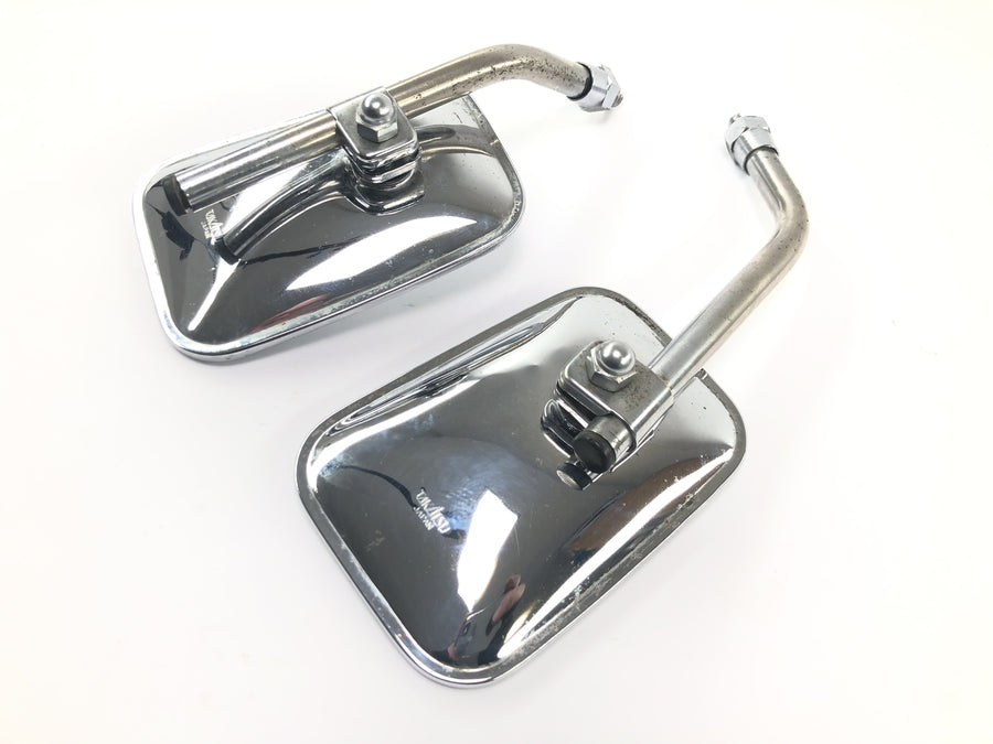 Laverda 1000 [1978] - Rear view mirror pair chrome rectangular Takatsu Japan