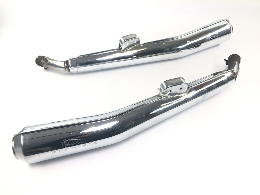Laverda 1000 [1978] - Exhaust silencer rear silencer muffler pair chrome