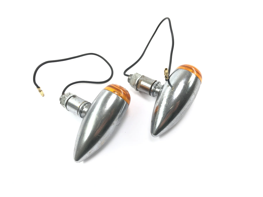 Kawasaki VN 800 VN800A [1996] - Indicator Pair Metal Housing Bullet Rear Indicator Light Set Pair