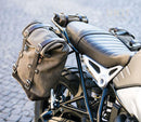 BMW R nineT 1200 Urban G/S (niedriger Auspuff) [2017-2023] - Zwei Seitentaschen aus Leder + Doppelrahmen NineT