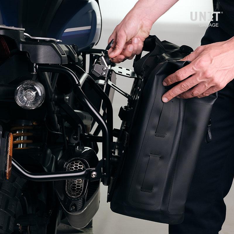 BMW R nineT 1200 Roadster [2014-2023] - Zwei Khali-Seitentaschen aus TPU 35L - 45L + Paar Aluminiumplatten