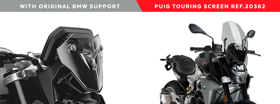 BMW F 900 R [2024] - New Generation Touring windshield - heavily tinted