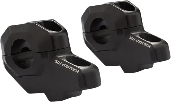 Suzuki DR 650 S [2020-2026] - handlebar relocation for Ø 22 mm, 30/21 mm, black - picture 1